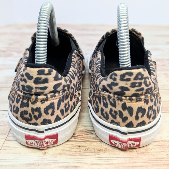 Vans Asher Deluxe Comfort Ortholite Cheetah Leopard Print Women's 6.5 Black Tan - Picture 6 of 13